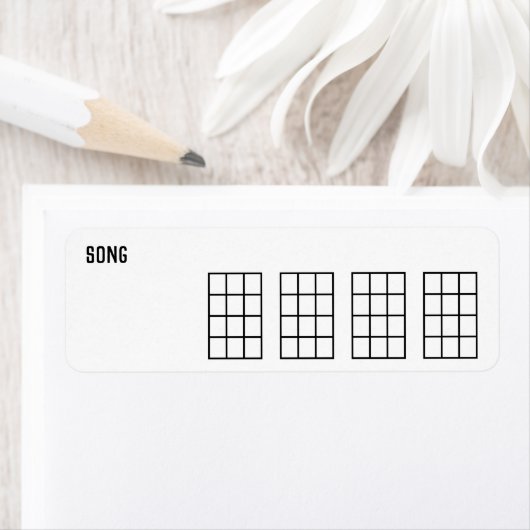 Ukulele Song Akkord Diagramm 4 Freunden Schwarze V (Insitu)