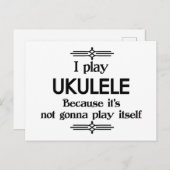 Ukulele - Spielen Sie sich selbst Funny Deko Music Postkarte (Vorne/Hinten)