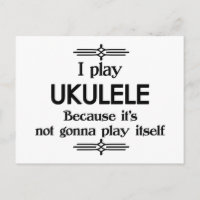 Ukulele - Spielen Sie sich selbst Funny Deko Music