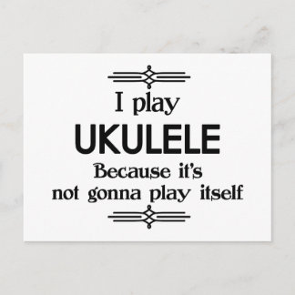 Ukulele - Spielen Sie sich selbst Funny Deko Music Postkarte