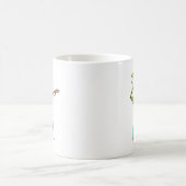 Ukulele spielender Stockmann Kaffeetasse (Mittel)