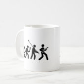Ukulele-Spieler Kaffeetasse (Vorderseite Links)