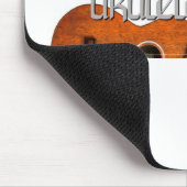 Ukulele-Spieler-Zeitschrift-Logo Mousepad (Ecke)