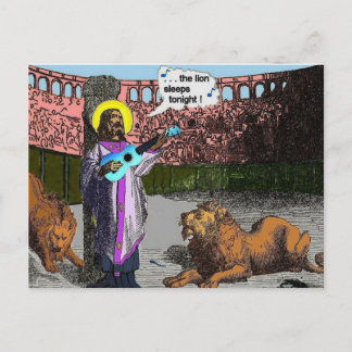 Ukulele spoof: Löwenhöhlen Postkarte