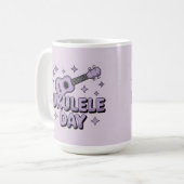 Ukulele-Tag-Tasse Kaffeetasse (Vorderseite Links)