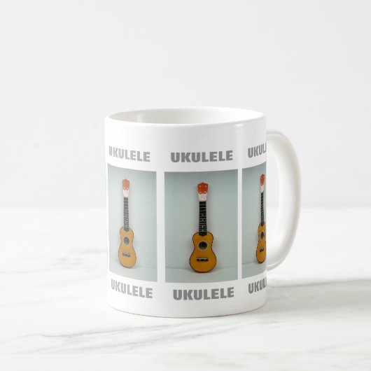 UKULELE-Tasse Kaffeetasse (VorderseiteRechts)
