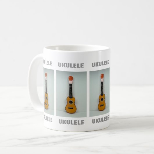 UKULELE-Tasse Kaffeetasse (Vorderseite Links)