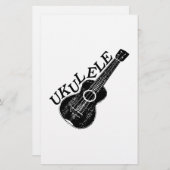 Ukulele Text und Bild Briefpapier (Vorne/Hinten)
