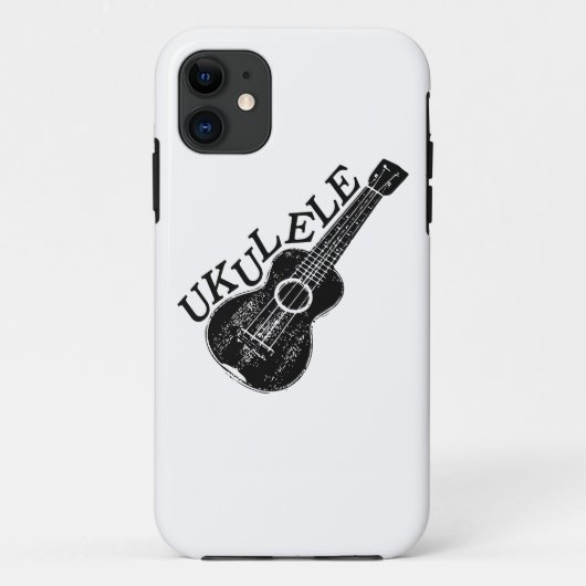 Ukulele Text und Bild Case-Mate iPhone Hülle (Rückseite)