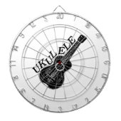 Ukulele Text und Bild Dartscheibe (vorne)