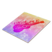 Ukulele Text und Bild Fliese (Seite)