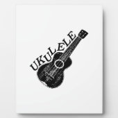 Ukulele Text und Bild Fotoplatte (Vorderseite)