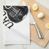 Ukulele Text und Bild Handtuch (Viertel Falte)