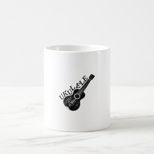 Ukulele Text und Bild Kaffeetasse (Mittel)