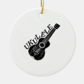 Ukulele Text und Bild Keramik Ornament (Vorne)