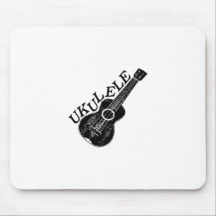 Ukulele Text und Bild Mousepad
