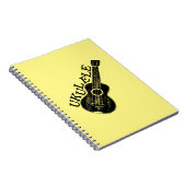 Ukulele Text und Bild Notizblock (Rechte Seite)