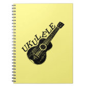 Ukulele Text und Bild Notizblock (Vorderseite)
