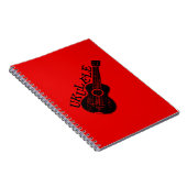 Ukulele Text und Bild Notizblock (Rechte Seite)