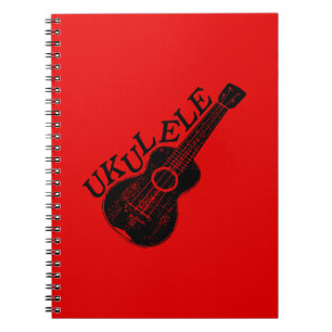 Ukulele Text und Bild Notizblock