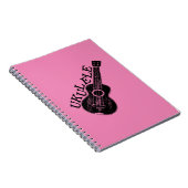 Ukulele Text und Bild Notizblock (Rechte Seite)