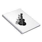 Ukulele Text und Bild Notizblock (Rechte Seite)
