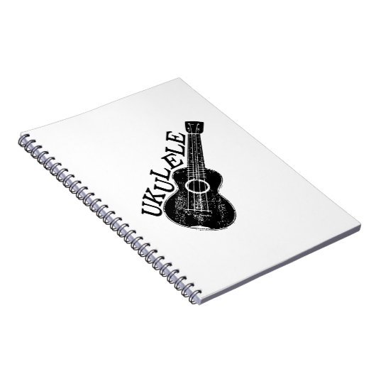 Ukulele Text und Bild Notizblock (Rechte Seite)
