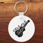 Ukulele Text und Bild Schlüsselanhänger (Rückseite)