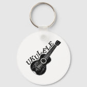 Ukulele Text und Bild Schlüsselanhänger (Rückseite)