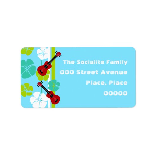 Ukulele Time! Adressaufkleber (Vorne)