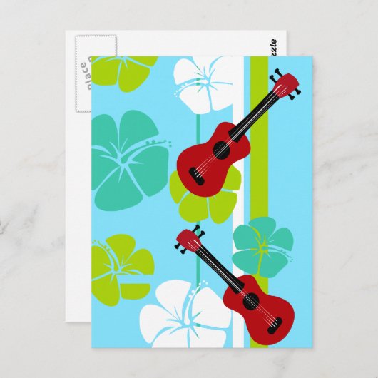 Ukulele Time! Postkarte (Vorne/Hinten)