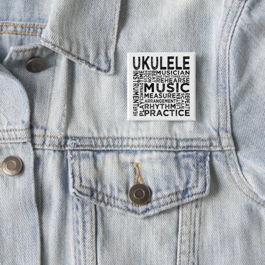 Ukulele Typografie Button (Beispiel)