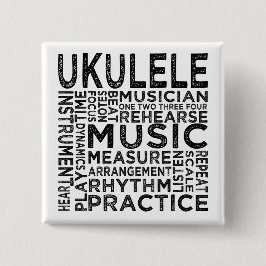 Ukulele Typografie Button