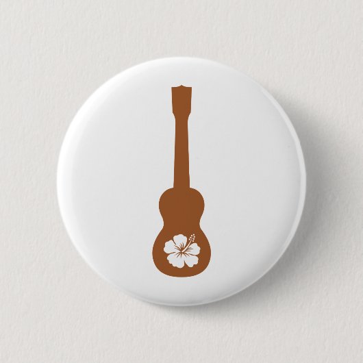 Ukulele und hibisbus button (Vorderseite)