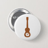 Ukulele und hibisbus button (Vorne & Hinten)