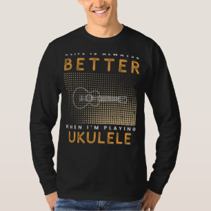 Ukulele Utopia: Lächeln in den Chorus des Lebens T-Shirt