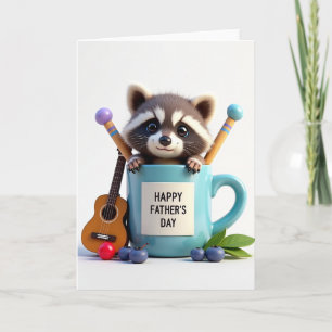 Ukulele Vatertag Geschenkkarte Karte