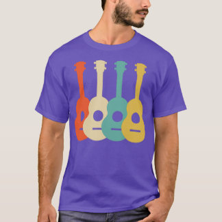 Ukulele Vintage Retro Art Ukulele Uke Musik Gesche T-Shirt