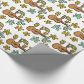 Ukulele-Vögel durch Tiki tOny Geschenkpapier (Ecke)