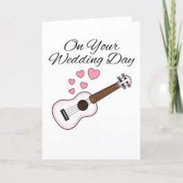 Ukulele Wedding Card Uke Player Musician Musician Dankeskarte