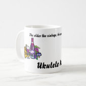 Ukulele-Wein Kaffeetasse (Vorderseite Links)