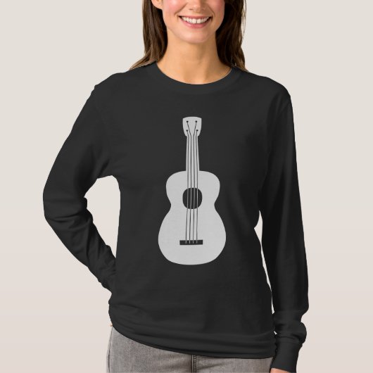 Ukulele - Weiß T-Shirt (Vorderseite)
