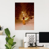 Ukulele Winter Poster (Heimbüro)