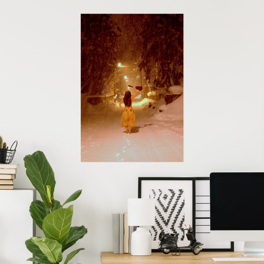 Ukulele Winter Poster (Heimbüro)