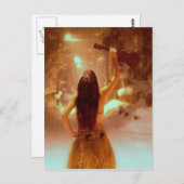 Ukulele Winterwunderland Postkarte (Vorne/Hinten)