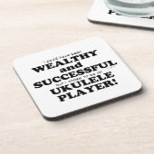 Ukulele Wohlhabend und erfolgreich Untersetzer (Linke Seite)