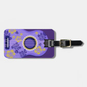 Ukulele-Zoll-Gepäckmarke Gepäckanhänger (Vorderseite horizontal)