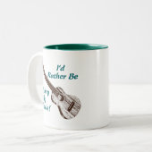 Ukulele Zweifarbige Tasse (Vorderseite Links)