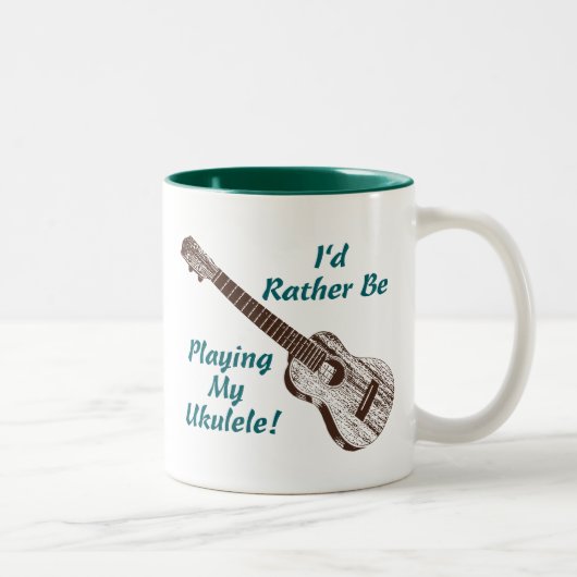 Ukulele Zweifarbige Tasse (Rechts)