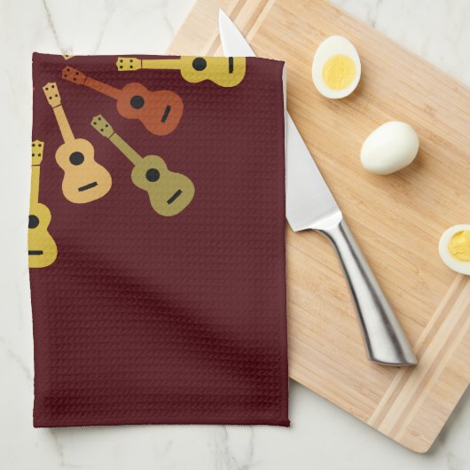 Ukulelegewohnheits-Geschirrtücher Küchentuch (Viertel Falte)